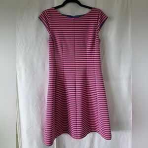 Lilly Pulitzer Cap Sleeve Shift,blue&pinky orange. Great with jeans jacket! SzM.